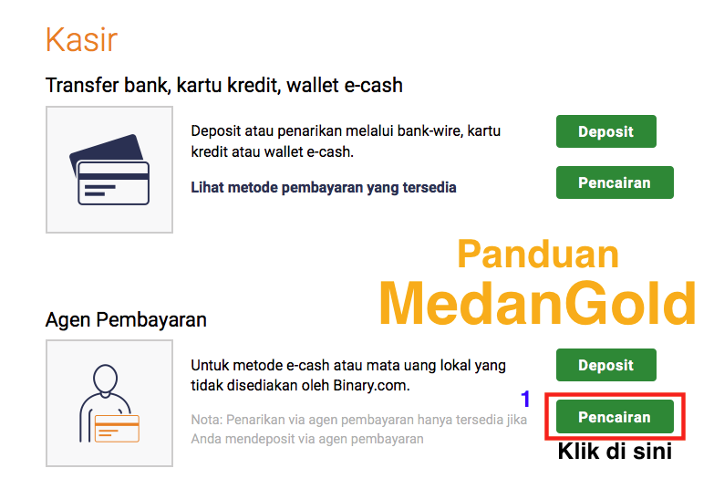 &#91;Tutorial&#93; Cara penarikan Binary.com melalui Agen Pembayaran Resmi Binary