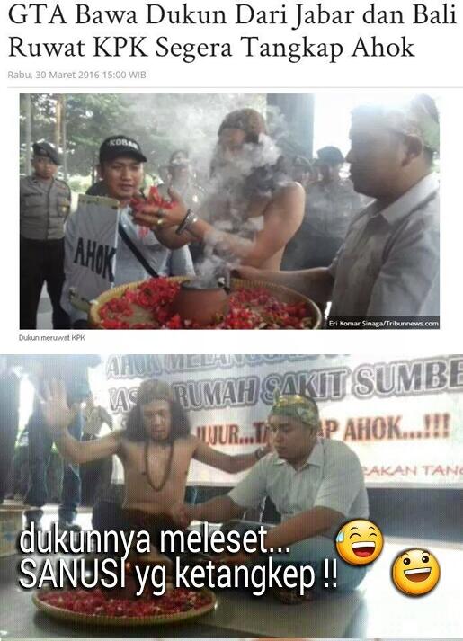 Beginilah Mohamad Sanusi dalam Meme Pasca Dicokok KPK