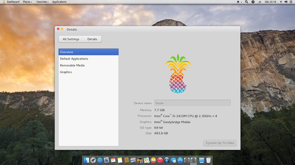 (New Distro) SnowBlack. Distro Linux Pengganti Mac / PEAR OS 