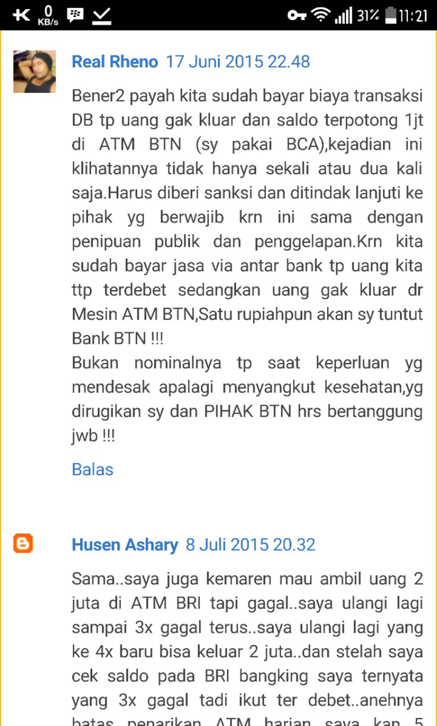 &#91; Help &#93; Saldo BCA berkurang 1jutaan ?