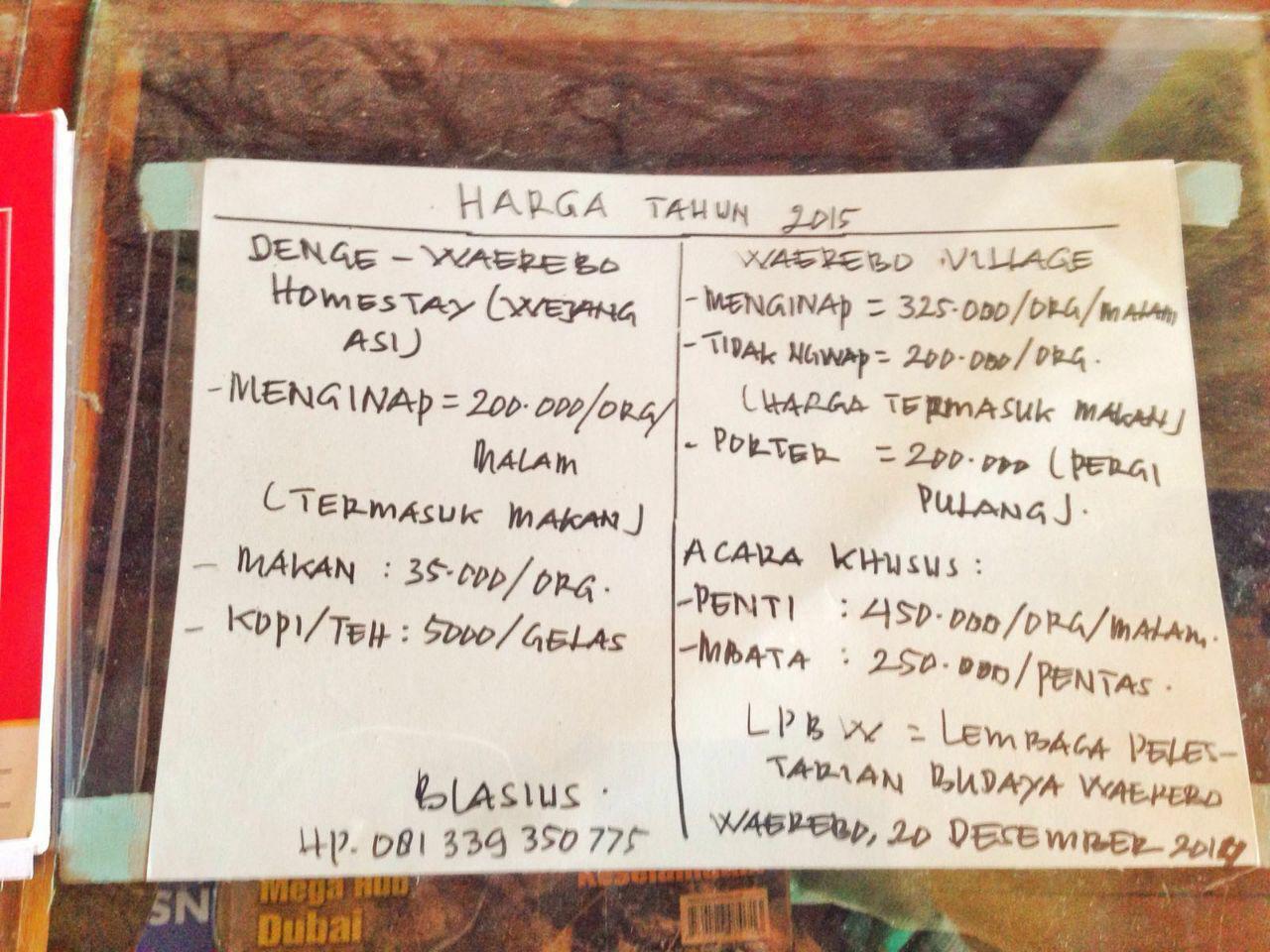 Backpackeran murah ke Waerebo