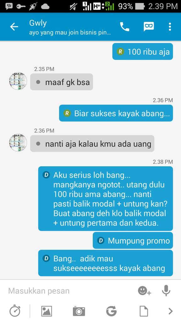 Dilema Adik imut minta modal untuk sukses