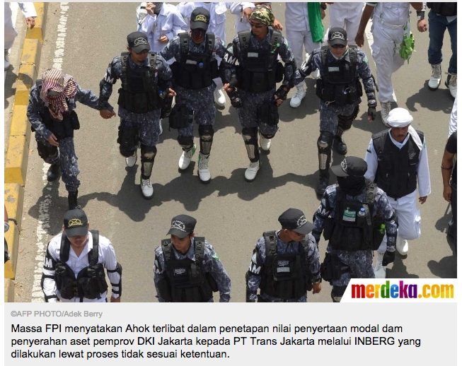FPI geruduk KPK tuntut Ahok diadili
