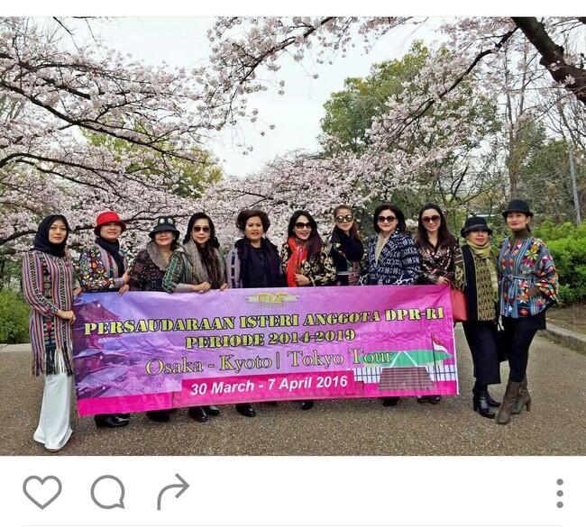 Istri Novanto dan Fadli Zon Ikut Liburan Istri Anggota DPR ke Jepang