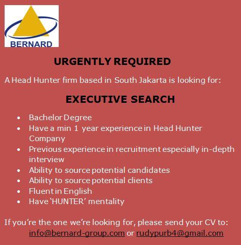 Urgently Required : Executive Search