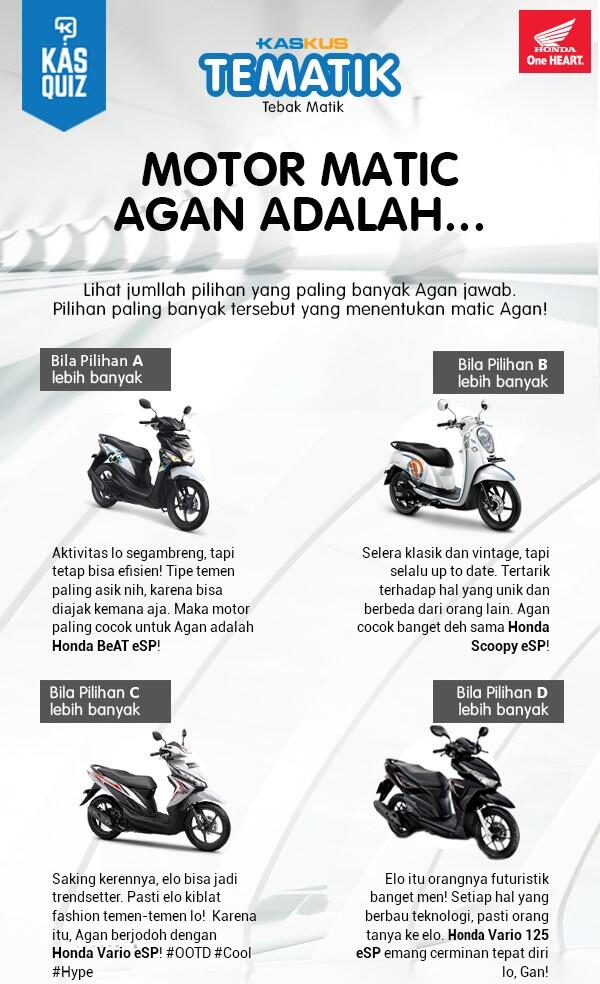 Ibarat Motor Agan Masuk Tipe Matic yang Mana? Cek Dimari