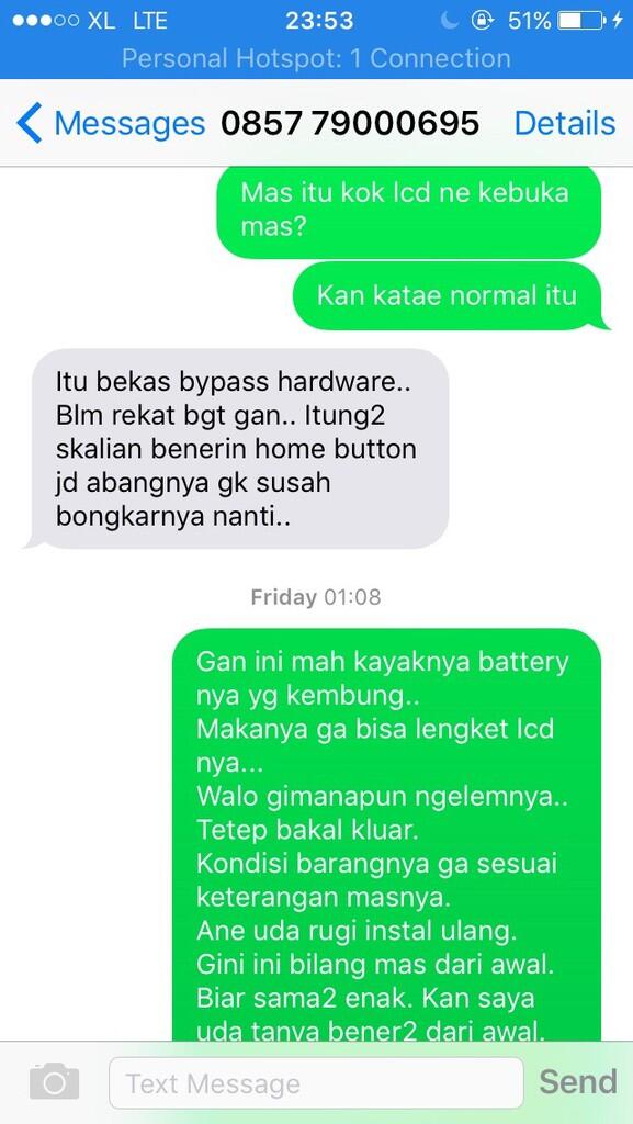 SURAT TERBUKA UNTUK ID KASKUS : rsim7 - No ID : 5368570 - No TELPON : 085779000695