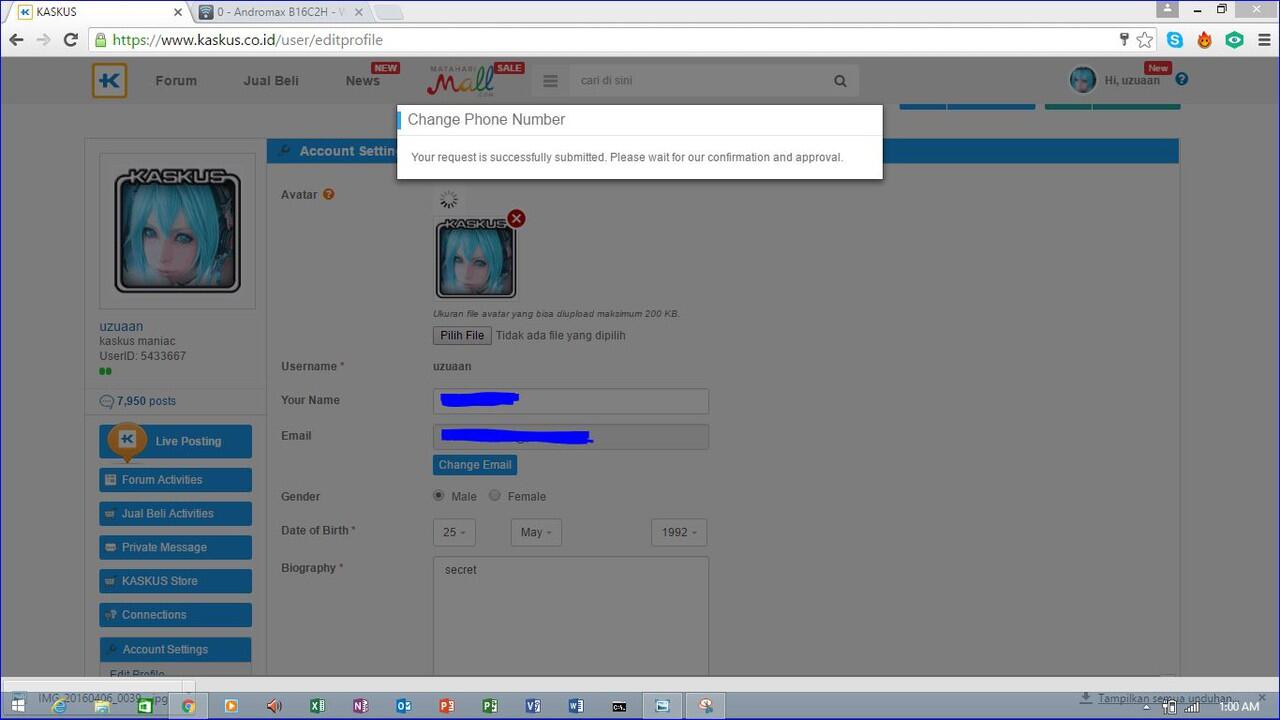 Ribet Amat Sekarang Ganti nomer HP