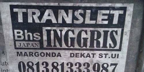 25 Foto kesalahan penulisan bahasa inggris yang lucu