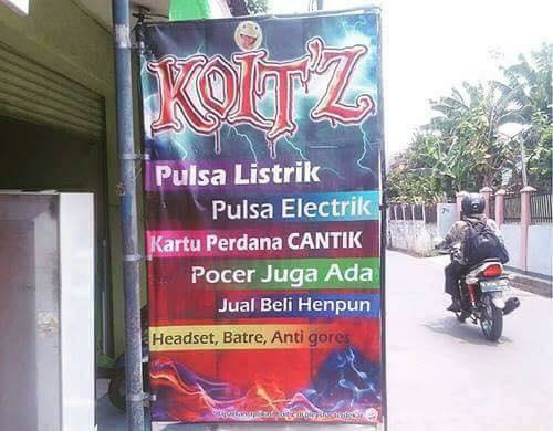 25 Foto kesalahan penulisan bahasa inggris yang lucu