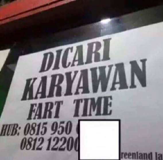 25 Foto kesalahan penulisan bahasa inggris yang lucu