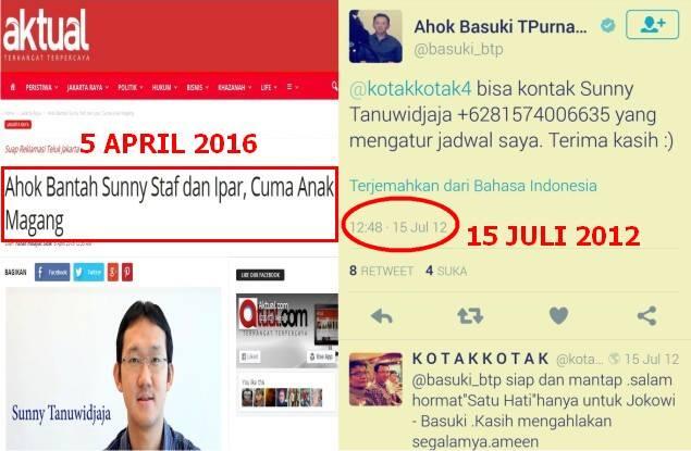 Sunny Si &quot;Anak Magang&quot; Yang Disebut Ahok Ternyata Cucu Pendiri Sinar Mas Group