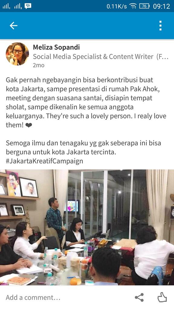 &#91;Trit Iseng&#93; Gaduhnya menjelang pilkada DKI ikut terasa juga di Linkedin