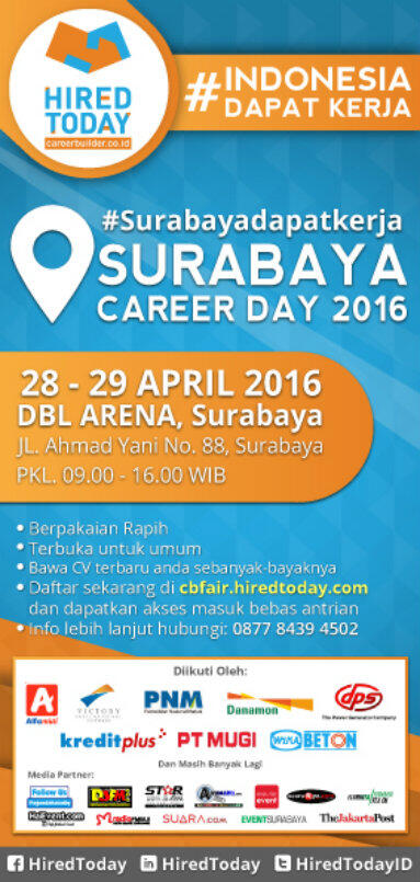 Info Event SURABAYA CAREER FAIR 2016