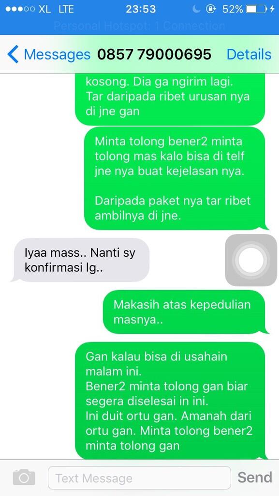 SURAT TERBUKA UNTUK ID KASKUS : rsim7 - No ID : 5368570 - No TELPON : 085779000695