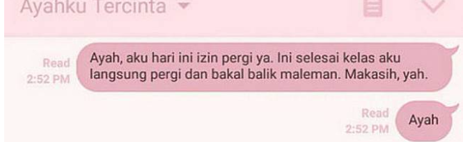 14 Tipe Ayah Berdasarkan Chat dengan Putrinya: Ayah ente yang mana gan ?