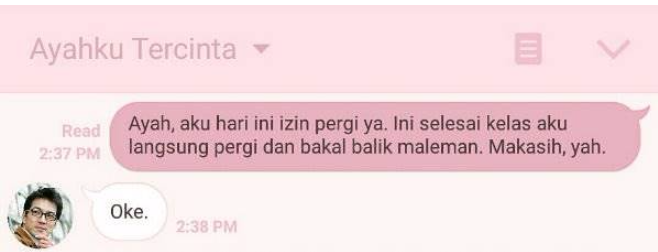 14 Tipe Ayah Berdasarkan Chat dengan Putrinya: Ayah ente yang mana gan ?