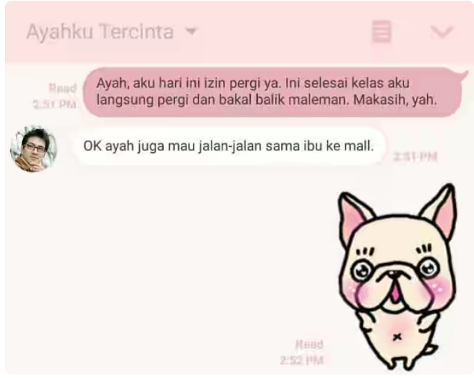 14 Tipe Ayah Berdasarkan Chat dengan Putrinya: Ayah ente yang mana gan ?