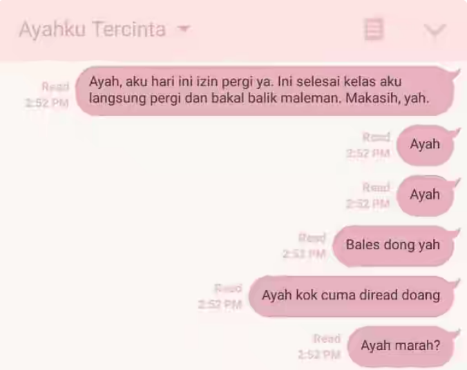 14 Tipe Ayah Berdasarkan Chat dengan Putrinya: Ayah ente yang mana gan ?
