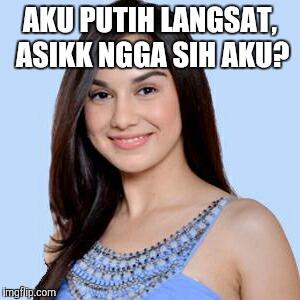 Cewe kulit putih langsat atau sawo matang