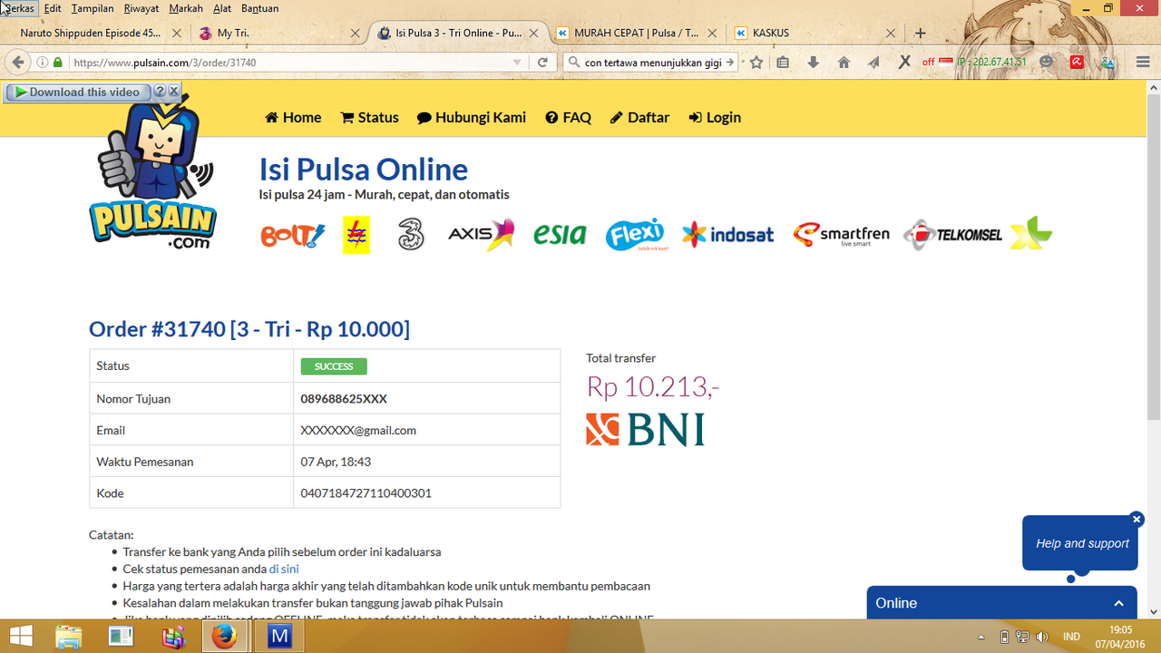 MURAH CEPAT | Pulsa / Token Listrik PLN | BOLT | Telkomsel | XL | INDOSAT