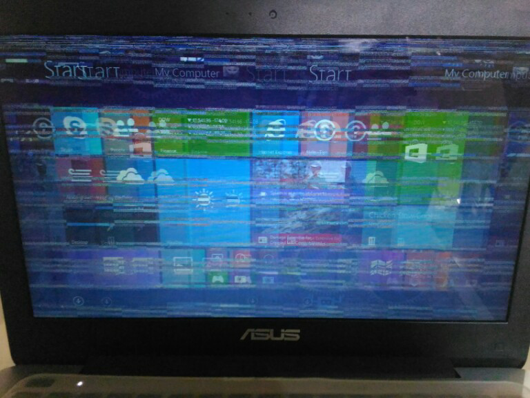 Layar Laptop AS*S Bermasalah
