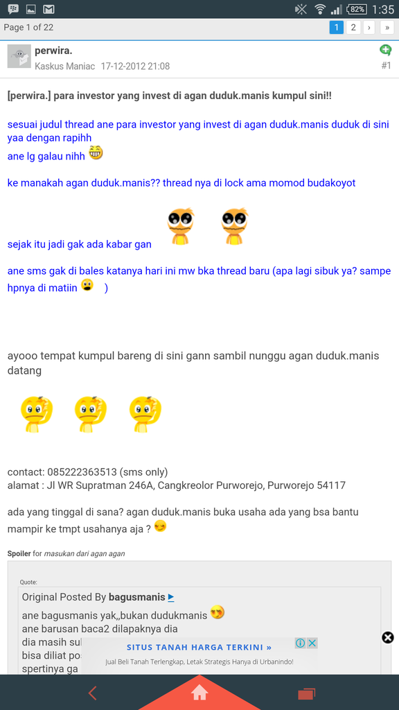 Surat terbuka untuk seller dengan id: sicute1 dari banyumas jawa tengah