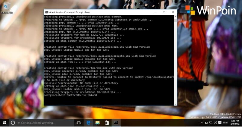 Review: Menjalankan Bash Ubuntu yang Terintegrasi di Windows 10 (Beserta Tutorialnya)