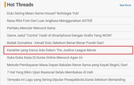 Karakter yang Harus Ada Dalam The Justice League Movie