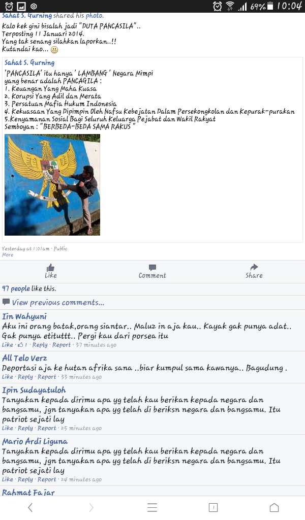&#91;URGENT&#93; Tolong Masuk Gan : Penghinaan Atau Satire &#91;Pancasila Kembali Di Hina&#93;