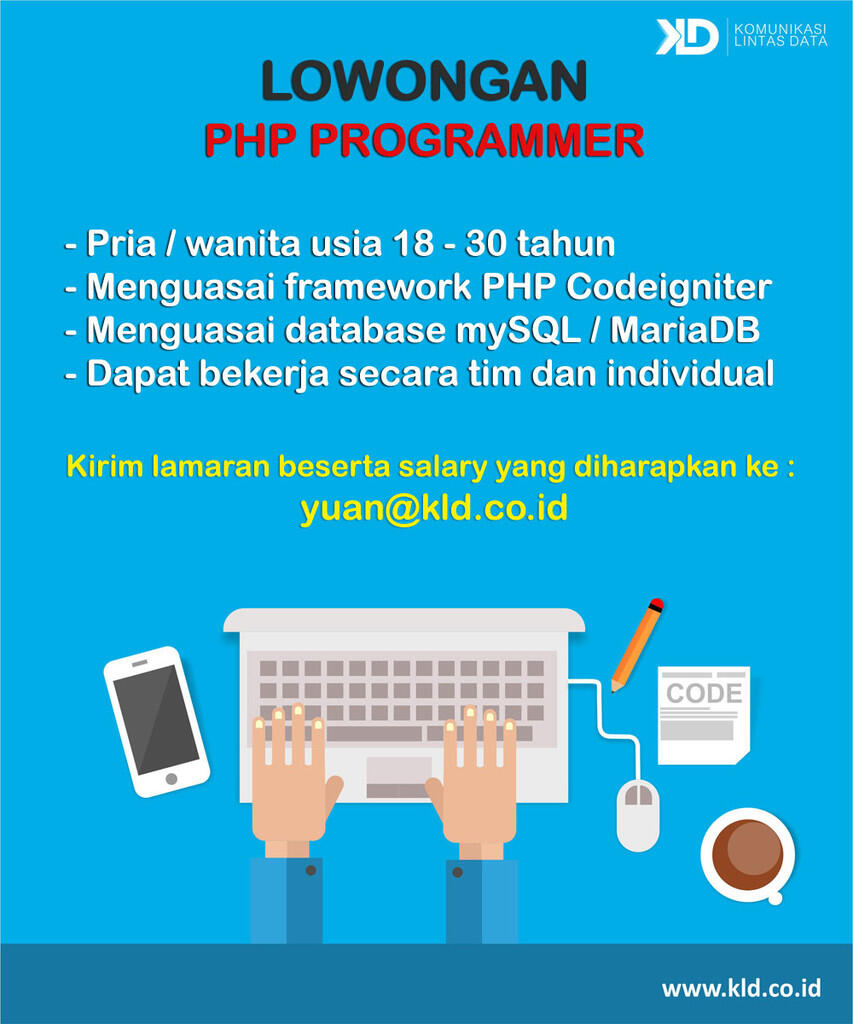 Lowongan PHP Programmer (Bekasi)