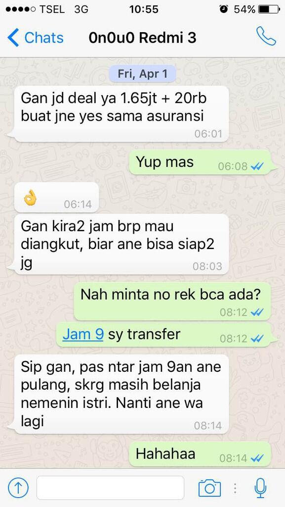 Verified Seller Penipu di FJB Handphone dengan ID : 0n0u0