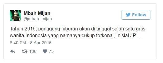 Mbah Mijan ramal artis inisial JP meninggal, netizen: &quot;mending cepat tobat, mbah..&quot;