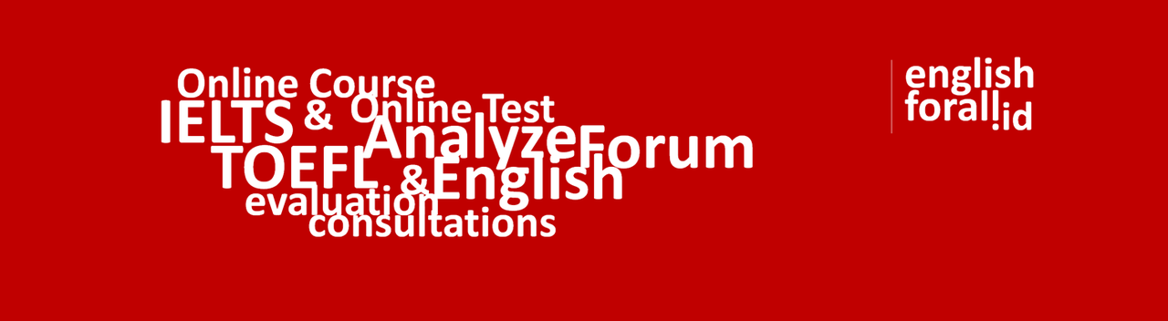 English For All, Pusat Belajar Persiapan TOEFL dan IELTS secara Online di Indonesia