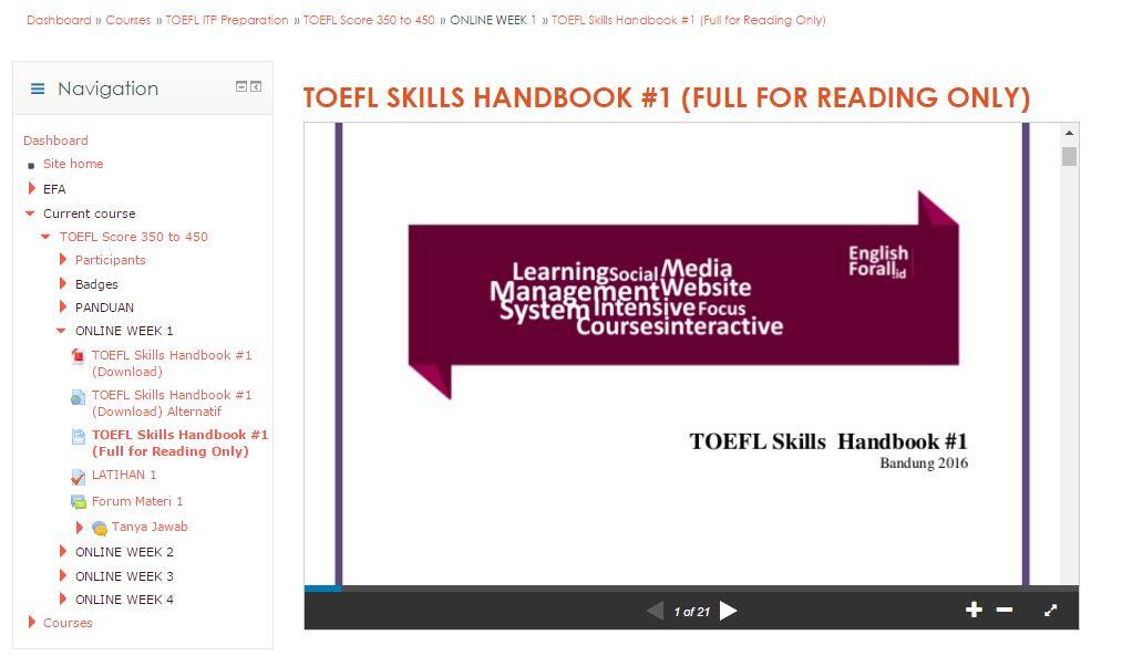 English For All, Pusat Belajar Persiapan TOEFL dan IELTS secara Online di Indonesia