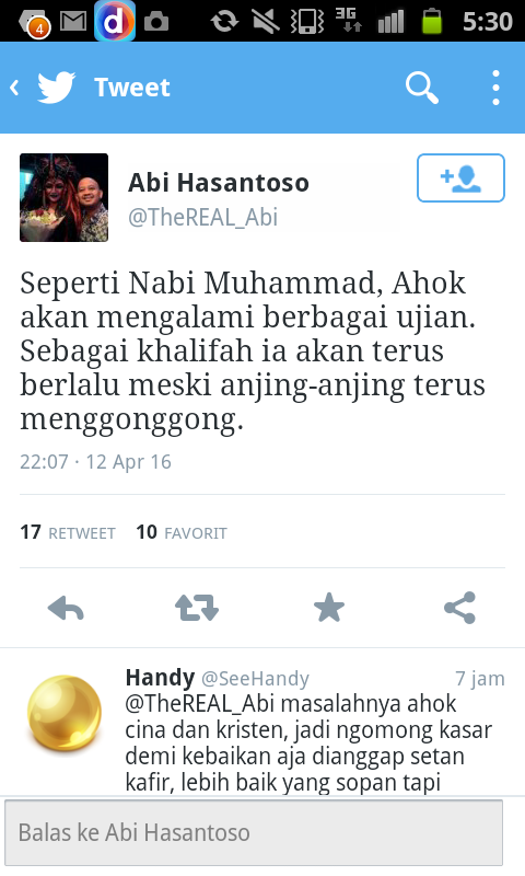 Penjilat Ahok ini Sebut Ahok seperti Nabi Muhammad