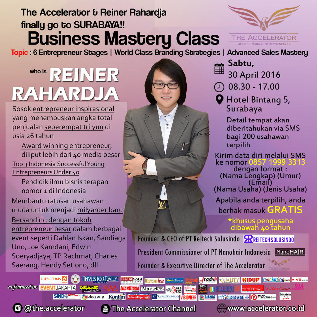 The Accelerator & Reiner Rahardja go to Surabaya