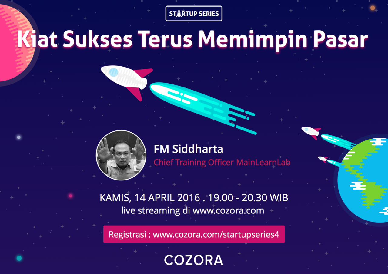 SEMINAR ONLINE GRATIS - Kiat Sukses Terus Memimpin Pasar 