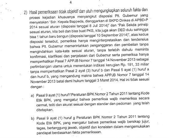 Ini Surat Ahok untuk BPK yang Tak Kunjung Diklarifikasi Sejak 8 Bulan Lalu