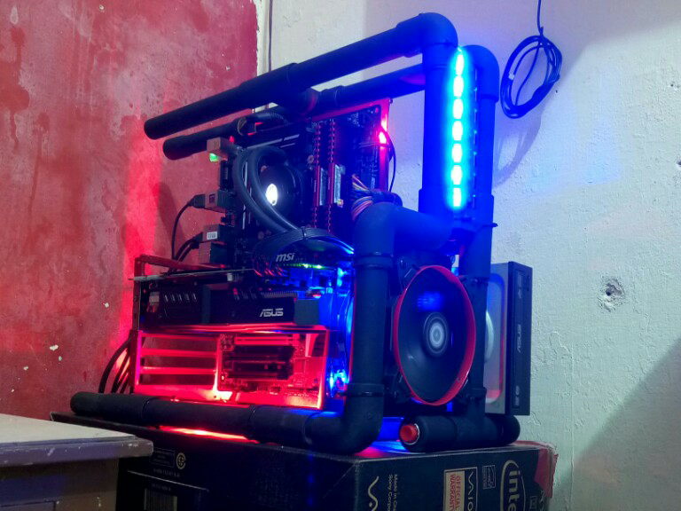 DIY casing pc pipa pvc