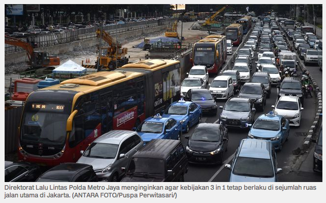Polisi Ingin Sistem 3 in 1 Tetap Diberlakukan
