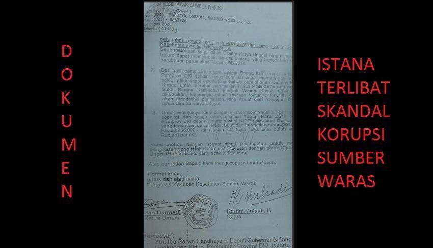 Jokowi Turun! Keterlibatan Anggota Wantimpres, Sandera bagi KPK Usut Sumber Waras?