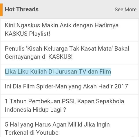 lika liku kuliah jurusan tv dan film