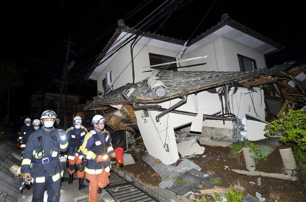 Gempa 6,5 SR di Kumamoto Jepang, 3 Orang Tewas dan 19 Rumah Runtuh