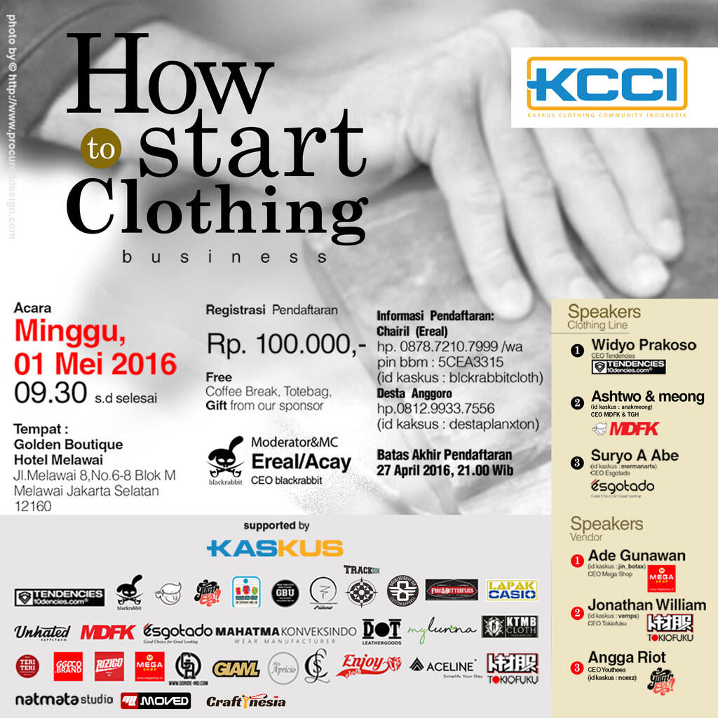 SEMINAR EDUKASI - MEMBANGUN BRAND CLOTHING MU SENDIRI - LOCAL PRIDE