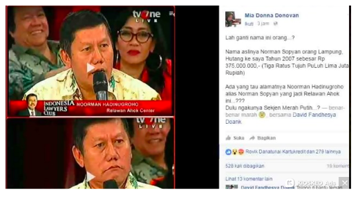 Relawan Ahok Dikejar Utang Rp375 Juta Sejak 2007