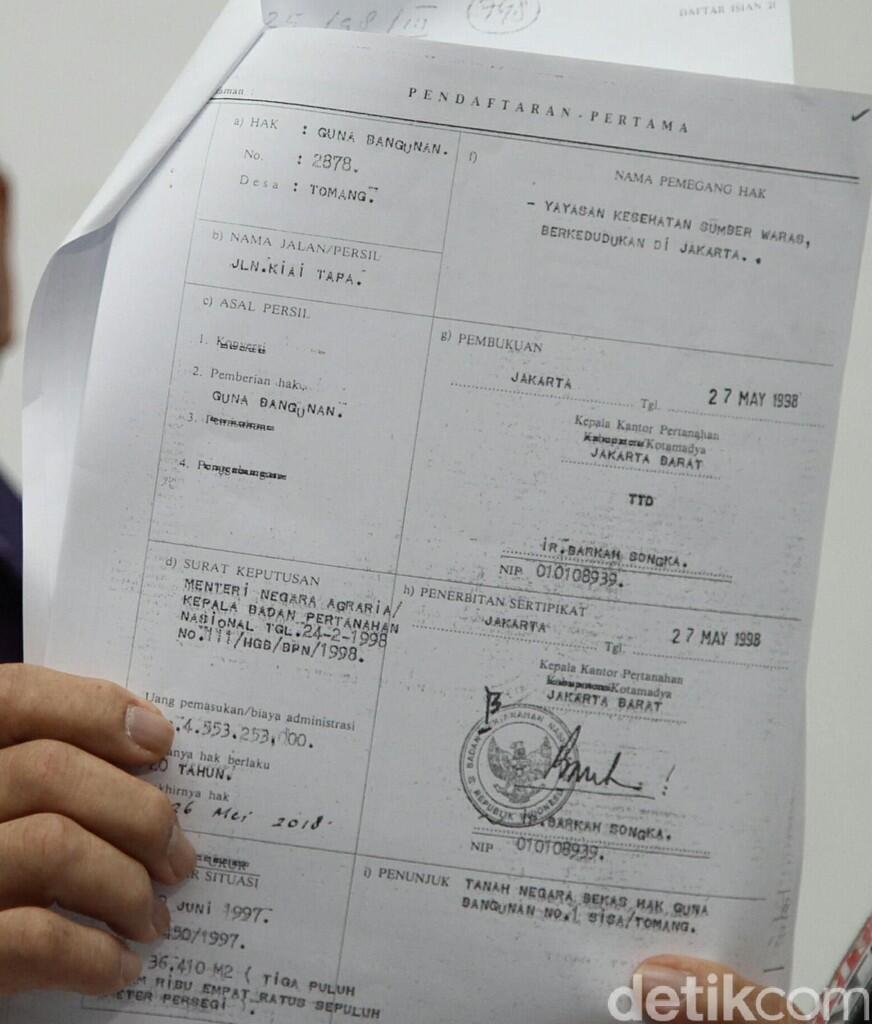 Dirut Sumber Waras: Kami Dibilang Merugikan Negara, Apa yang Kami Rugikan?