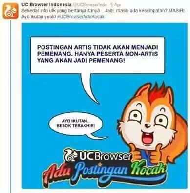 aneh, pemenang kontes UC Browser