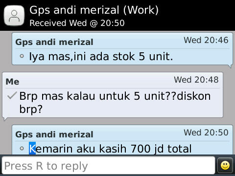 PENIPUAN ANDI MERISAL MAKASAR (BCA 7890208775) BLACK LIST