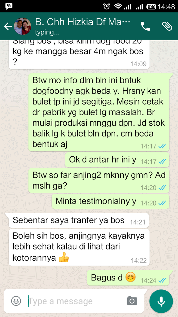 Testimonial Caesar Jac'O Kennel - Petshop - Services